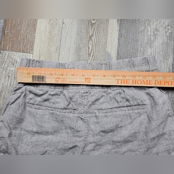 Athleta Cabo Linen Shorts Size 2 Grey 4" inseam - Picture 7 of 8